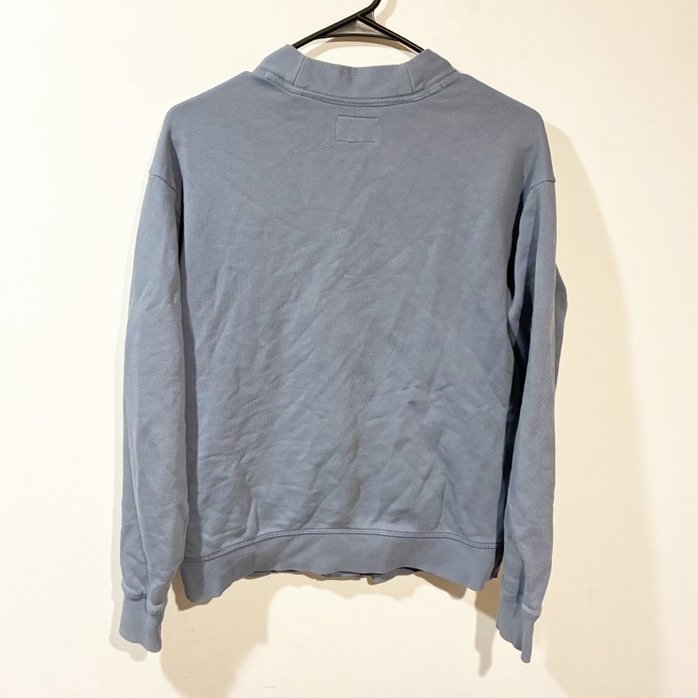 Pact Essential Vintage Blue Snap Button Cardigan Organic Cotton Size Medium - Picture 6 of 6